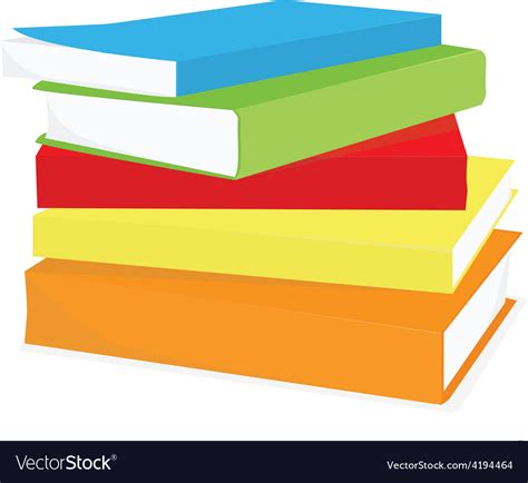 Stack Of Books Royalty Free Vector Image Vectorstock
