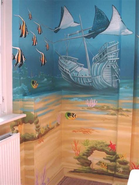 Under The Sea Mural My Second Favorite Theme For A Playroom Ocean