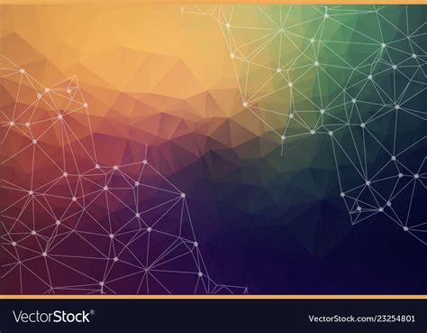 Colorful Polygonal Background Abstract Form Vector Image