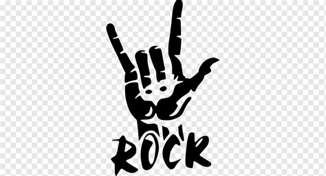 Stencil Rock And Roll Poster Music Rock Text Hand Logo Png Pngwing