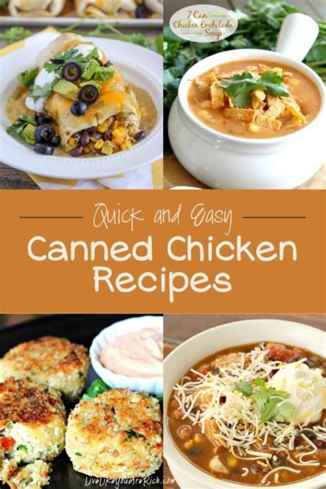 21 Delicious And Quick Canned Chicken Recipes Live Like You Are Rich