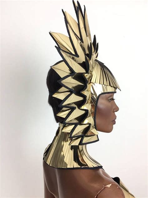 Cleopatra Egyptian Goddess Metallic Headpiece In Chrome Or Etsy