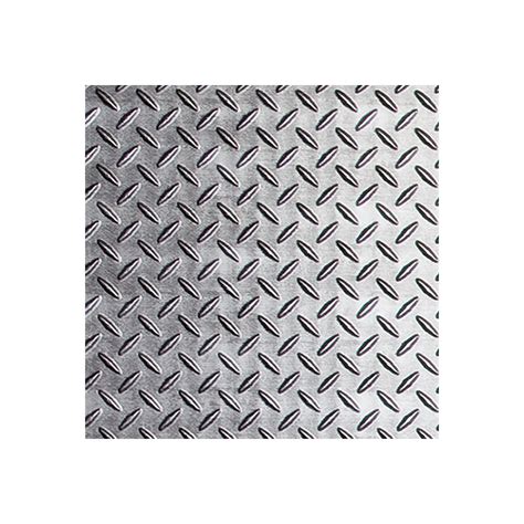 Fasade Diamond Plate Crosshatch Silver Decorative Wall Panel Fast