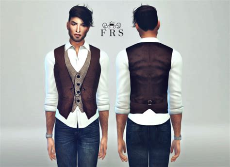 Male Classic Vest At Fashion Royalty Sims Sims 4 Updates