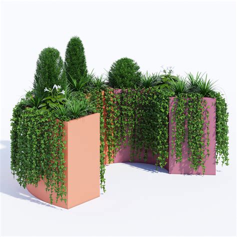 Modular Planters Part 3 3d Model Cgtrader