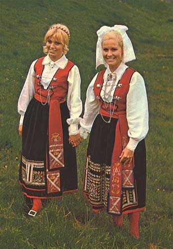 Folk Costume Smålandfinnveden And Värend Sweden Scandinavian