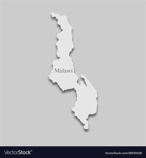 Map Malawi Royalty Free Vector Image Vectorstock