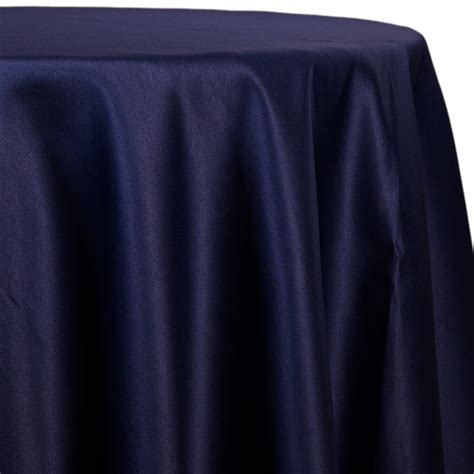 Navy Blue Lamour Matte Satin Satinessa Tablecloth Many Size Options