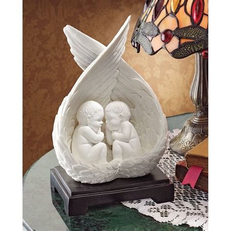 Design Toscano Precious Slumber Baby Angel Statues White Baby Statue