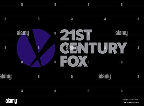 21st Century Fox Logo Black Background Stock Photo Alamy