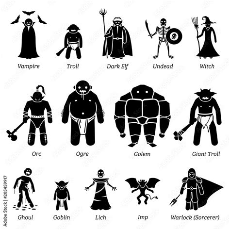 Ancient Medieval Fantasy Evil Characters Creatures And Monsters Icon