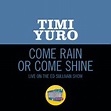 Come Rain Or Come Shine (Live On The Ed Sullivan Show, February 18 ...
