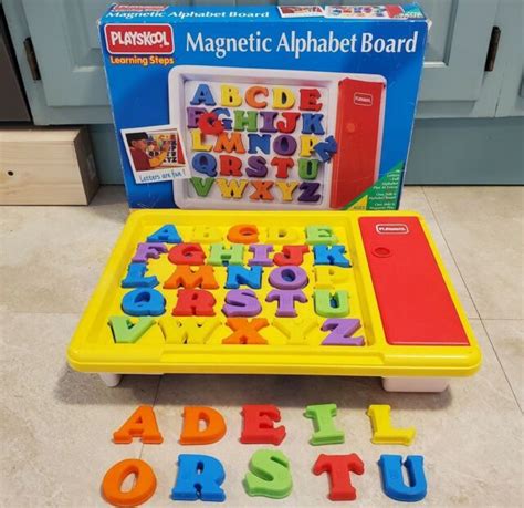Playskool 2050 Magnetic Alphabet Board Learning Steps Lap Desk With
