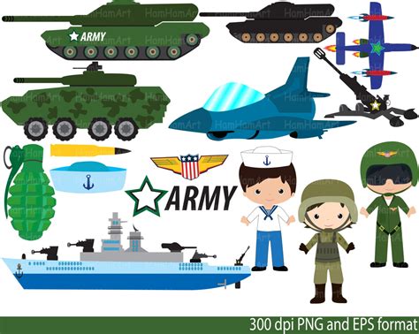 Army Navy Clip Art Pngeps Digital Clip Art Graphics Etsy
