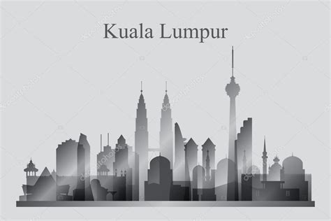 The best selection of royalty free kuala lumpur city skyline silhouette vector art, graphics and stock illustrations. Kuala Lumpur city skyline silhouette in grayscale — Stock ...