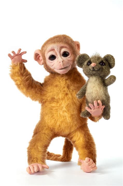 Baby Monkey Realistic Toy Realistic Stuffed Animals Ooak Art Etsy