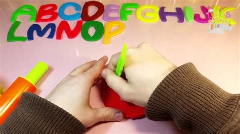Abc Play Doh Clay Dough A To Z Letters Colors Alphabet Animal Playdoh