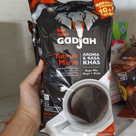 Jual Kopi Tubruk Gadjah Manis Gula G Sachet Shopee Indonesia