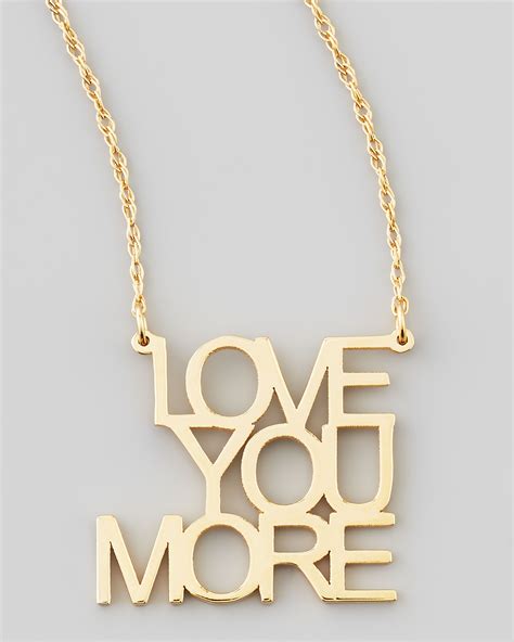 Jennifer Zeuner Love You More Pendant Necklace Neiman Marcus