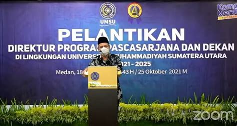 Ketua Pwm Sumut Pendidikan Muhammadiyah Bagian Dari Dakwah Pascasarjana Umsu