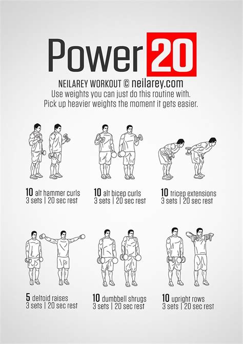 Neila Rey Power 20 Dumbbell Workout Dumbbell Workout Arm Workouts