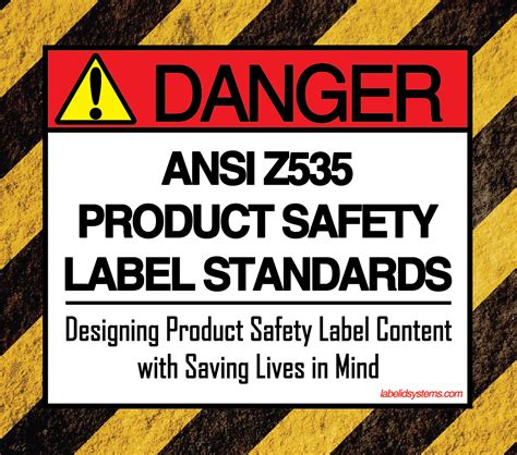 Ansi Z535 Product Safety Label Standards With Images Labels