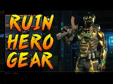 Black Ops RUIN HERO GEAR SET SHOWCASE ALL RUIN GEAR COMPLETED YouTube
