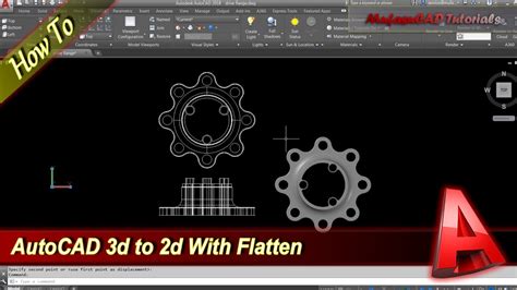 In this tutorial i will show you how to. AutoCAD How To Flatten 3D to 2D - YouTube