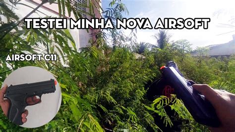 Joguei A Primeira Vez Com Minha Nova Airsoft C11 Marcos Becker Airsoft