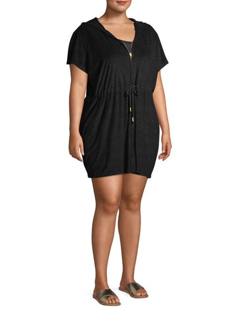 Buy Time And Tru Womens Plus Size Terry Cloth Swim Coverup Online