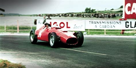Peter Collins Ferrari D50 France 1956 Reims Winner