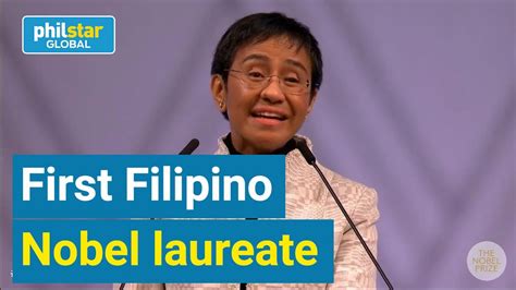 Maria Ressa Accepts Her Nobel Peace Prize For Journalism Youtube