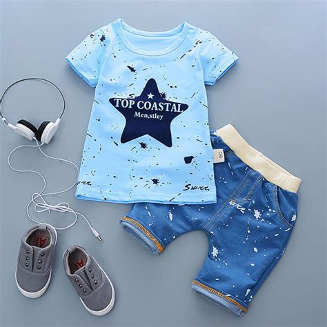 Newborn Baby Boy Cotton Clothing Sets Fashion Summer Outerwear Clothes