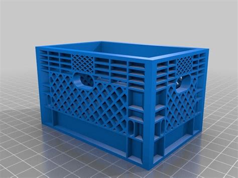 Milk Crate 3d Printable Model On Treatstock