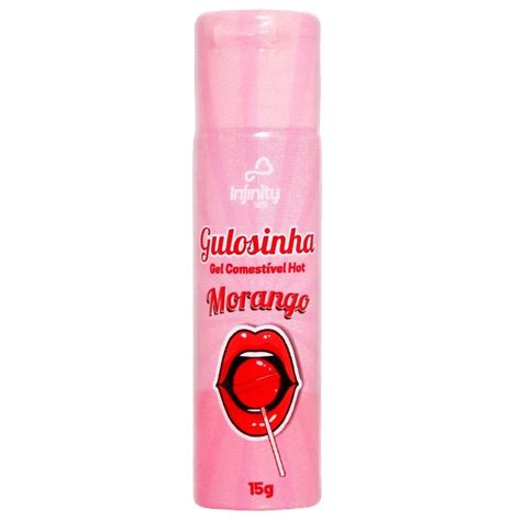 Gulosinha Gel Comestível Hot 15g Morango Eh Fogo