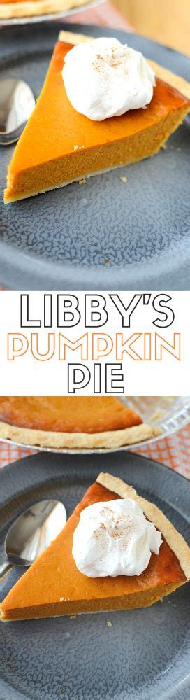 Libbys Famous Pumpkin Pie Recipe Mom Spark Mom Blogger
