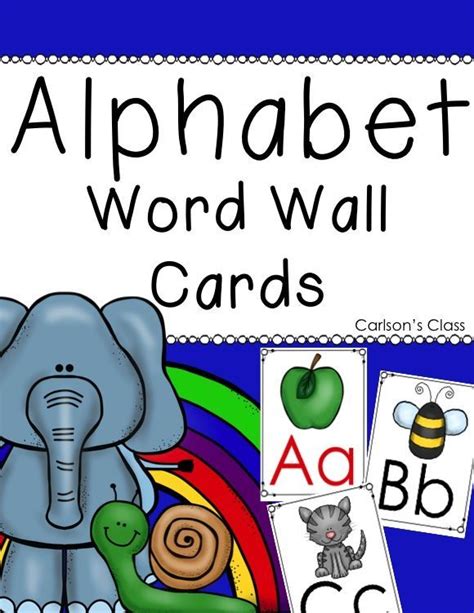 Alphabet Word Wall Cards Alphabet Word Wall Alphabet Word Wall Cards
