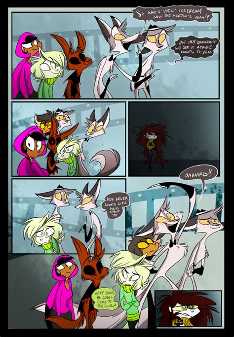 An Original Comic Page Of Zoophobia Featuring Afkinz Before He Was