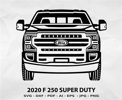F 250 Super Duty Svg Pickup Svg Car Svg Ford Svg Truck Etsy