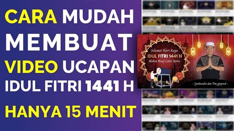 Gambar idul fitri akan terlihat lebih menarik daripada hanya mengirim ucapannya saja, geng. CARA MEMBUAT VIDEO UCAPAN SELAMAT IDUL FITRI 1441 H, HANYA ...