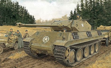 Beige And Green Military Tank Figure Panther Pzkpfw V German Sd
