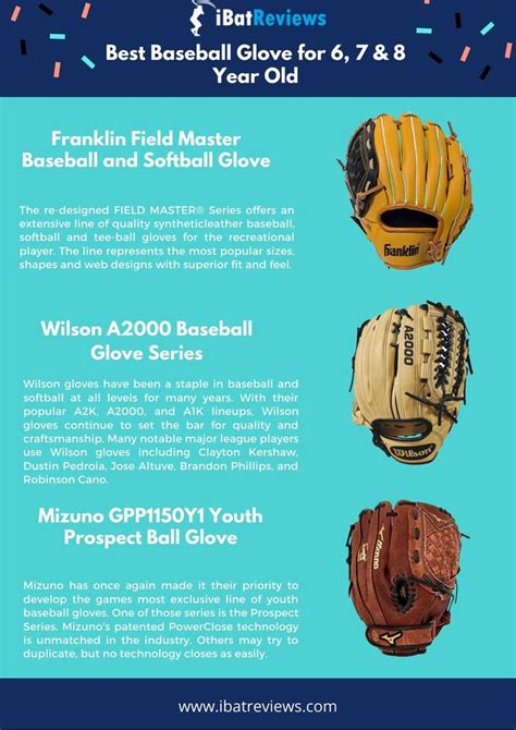Baseball Gloves Size Chart