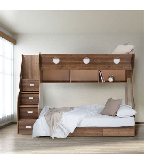 The design of our foster blue queen size bunk beds work wonderfully with a kids bedroom or guest bedroom. Storage Bunk Bed - Brown
