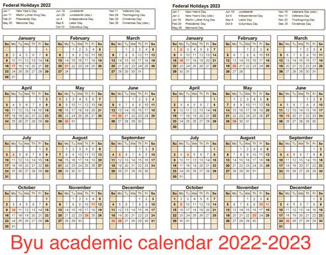 Byu Academic Calendar 20212022 Spring 2022 Jobs Holders