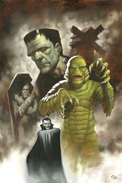 Black and white halloween monsters. 31 Days of Halloween - Universal Monsters