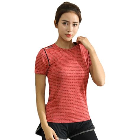 2018 new summer t shirt women compression quick dry breathable casual solid short sleeve fitness
