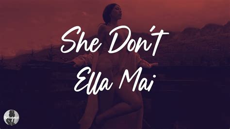 Ella Mai She Dont Feat Ty Dolla Ign Lyrics Youtube