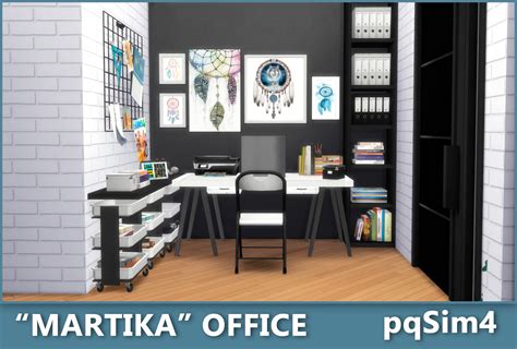 Sims 4 Ccs The Best Martika Office By Pqsim4