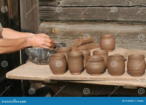 Person Making Pottery Royalty Free Stock Photography Image 4145547