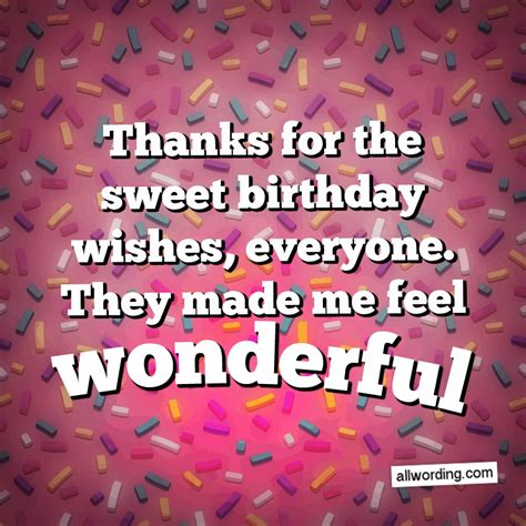 Ways To Say Thank You All For The Birthday Wishes Thank You For